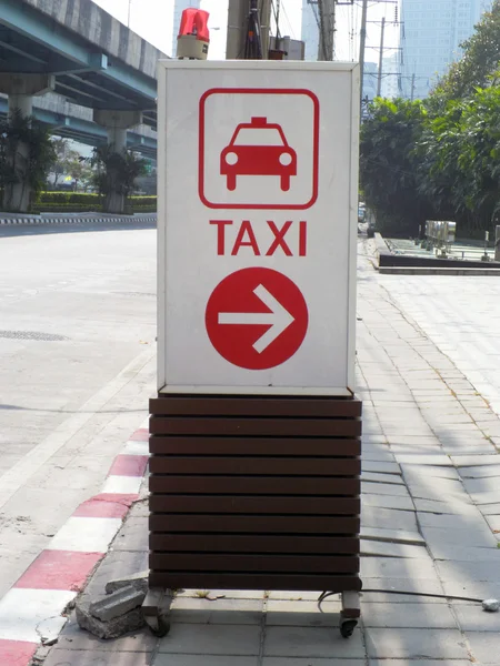 Segnale taxi — Foto Stock