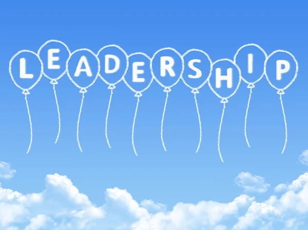 Cloud plasmato come leadership Messaggio — Foto Stock