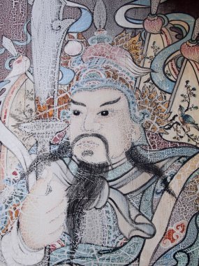 Guan Yu heykel deva boya güzel sanatlar kapı Tapınağı