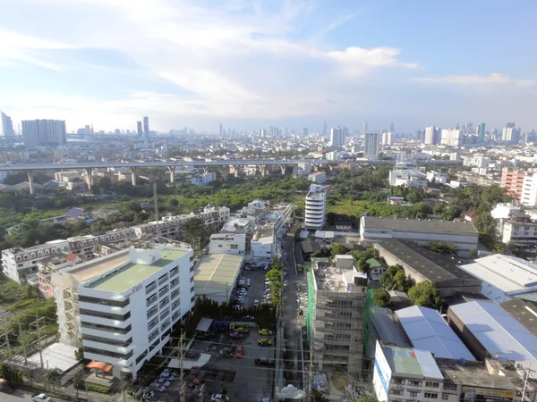 Bangkok, Thajsko - 6 listopadu 2014: Letecký pohled z Bangkoku, Thajsko. Bangkok je největší město v Thajsku, hospodářské centrum Thajska. — Stock fotografie