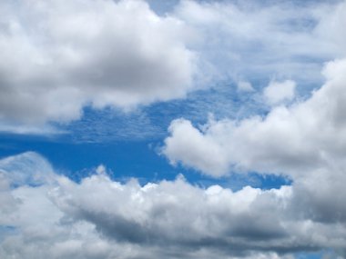 Mavi gökyüzü ve güzel bulutlar