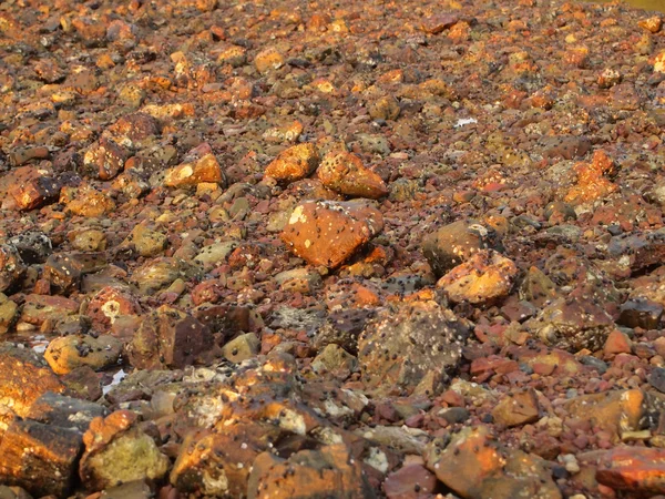 Pebble stones by the sea — Stock Photo, Image