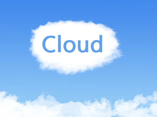 Bulut hesap yapmak teknoloji soyut — Stok fotoğraf