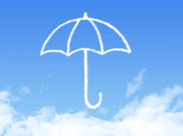 Clouds shaped an umbrella — Stock Photo, Image