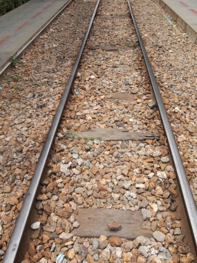 Demiryolu parça yakın çekim