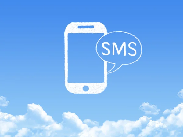 Phone cloud shape close up. — Stock Photo, Image