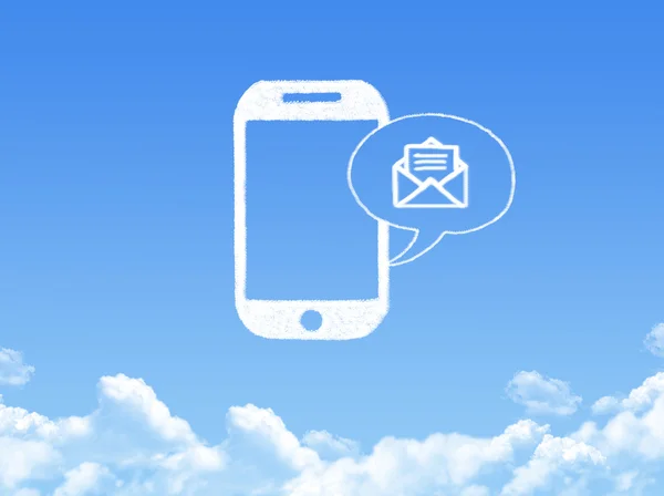 Phone cloud shape close up. — Stock Photo, Image