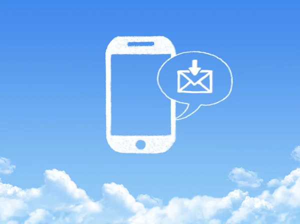 Phone cloud shape close up. — Stock Photo, Image