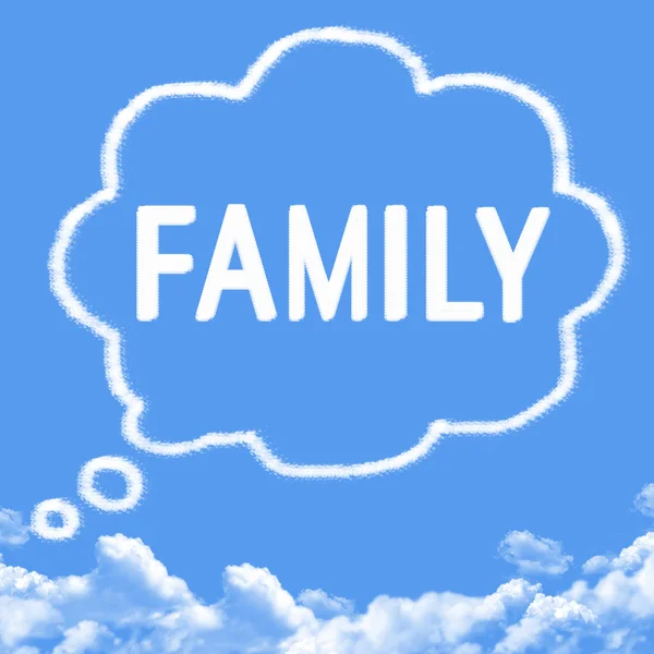 Family idea cloud Stock Photos, Royalty Free Family idea cloud Images