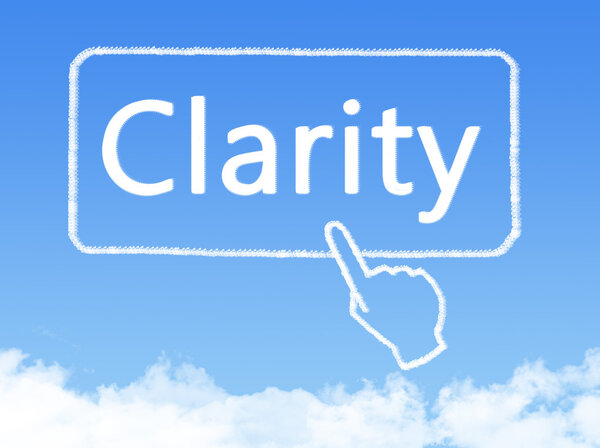 форма облака сообщений ясности
