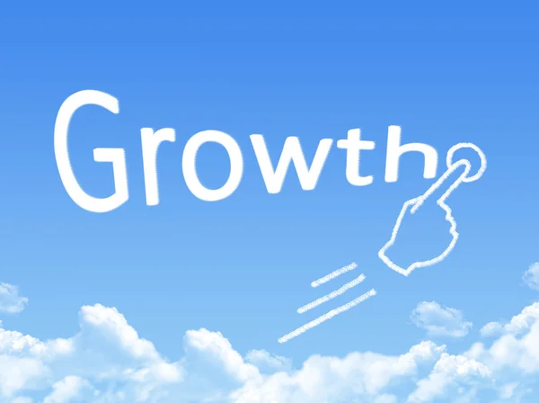 Growth message cloud shape — Stock Photo, Image