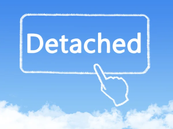 Detached message cloud shape — Stock Photo, Image