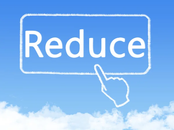 Reduce message cloud shape — Stock Photo, Image