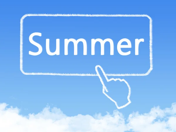 Summer message cloud shape — Stock Photo, Image