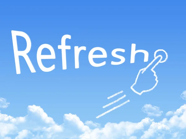 Refresh message cloud shape — Stock Photo, Image