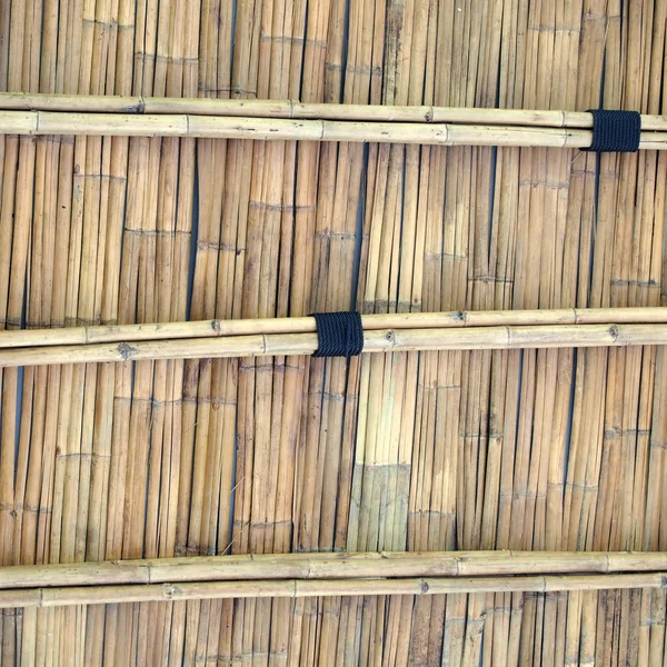 Bambu çatı yakın çekim — Stok fotoğraf