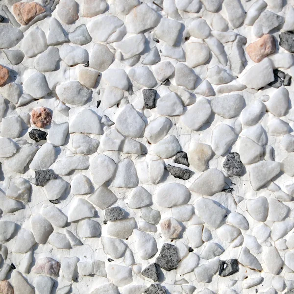 Verschillende pebble stenen textuur — Stockfoto