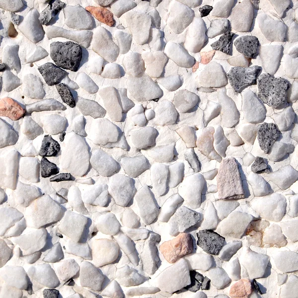 Verschillende pebble stenen textuur — Stockfoto