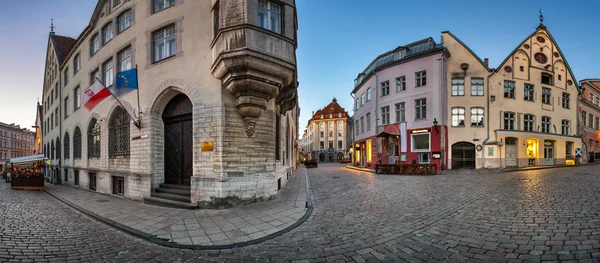 Tallinn Old Town sabah, Tallinn, Estonya Panoraması — Stok fotoğraf