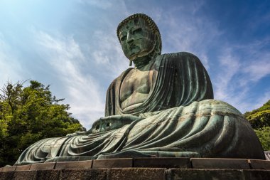 kamakura (kamakura daibutsu) büyük Buda, bronz statu