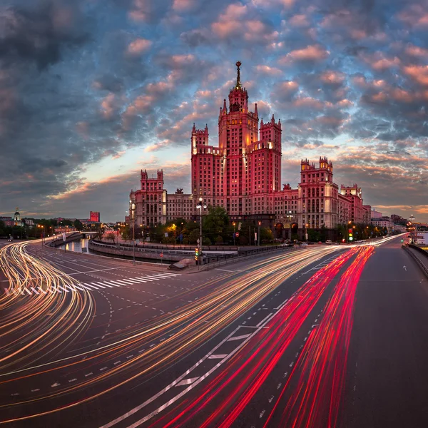 Bina, Moskova yedi Die biri kotelnicheskaya dolgu — Stok fotoğraf