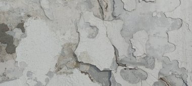 Kırık duvar dokusu ve eski çatlaklar. Eski bir şatonun kalıntıları..