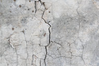 Çatlak beton. Çatallı beton doku. Gri asfalt. Eski dokusu kırılmış..