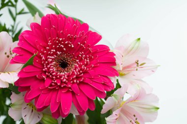 8 Mart 'ta şenlik buketi. Uluslararası Kadınlar Günü. Annemin tatili.