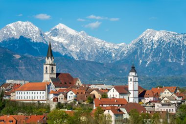 Panorama of Kranj, Slovenia, Europe clipart