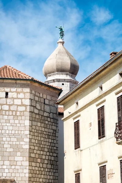 Old town of Krk, Mediterranean, Croatia, Europe — Stock Photo, Image