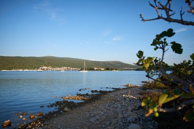 Kasaba Punat, Island Krk, Hırvatistan 