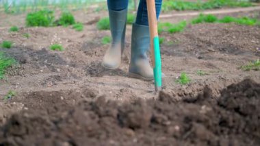 Bahar toprağını çatalla kazmak, bahçede çalışmak.
