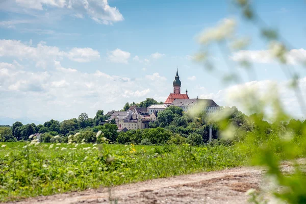 Benediktinerklostret av andechs - panorama — Stockfoto