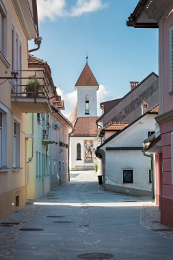 Kranj, Slovenya, Avrupa'nın Panorama.