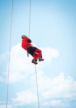Yükseklik kurtarma ekibi firebrigade