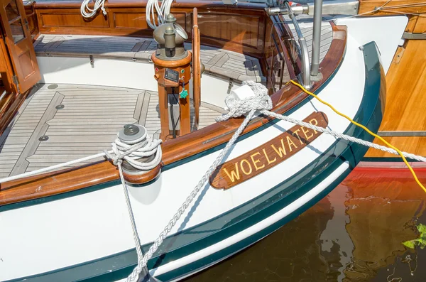 Onderdeel van zeilboot Woelwater. — Stockfoto