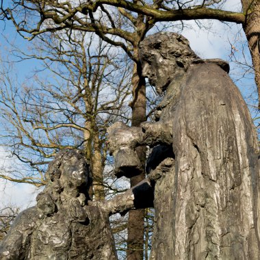 Constantijn ve Christian Huygens heykeli.