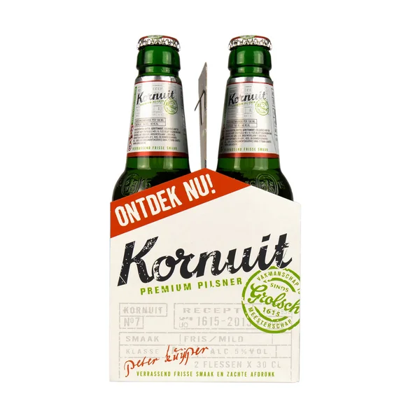 Advertising package containing two bottles of Grolsch Kornuit beer. — Stock Photo, Image