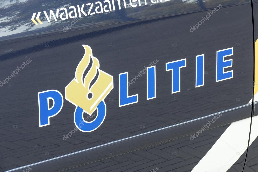 NETHERLANDS - THE HAGUE - SEPTEMBER MEDIA 2015: Police car with police logo in The Hague.