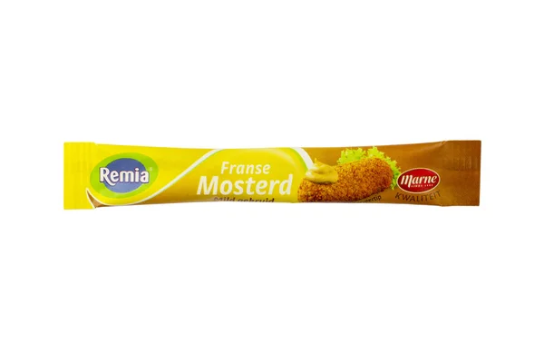 Remia mustard on a white background. — Stock Photo, Image