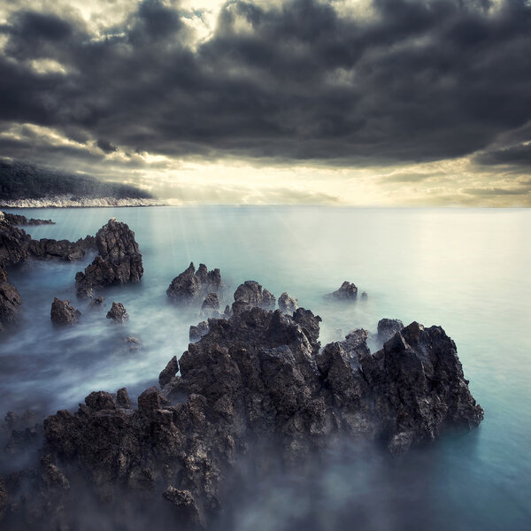 Dramatic sea