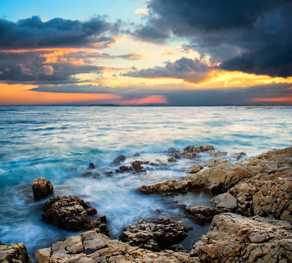 Sonnenuntergang am Meer — Stockfoto