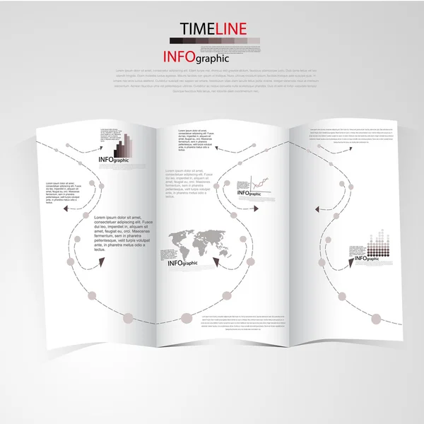 Infographic brochure — Stockvector