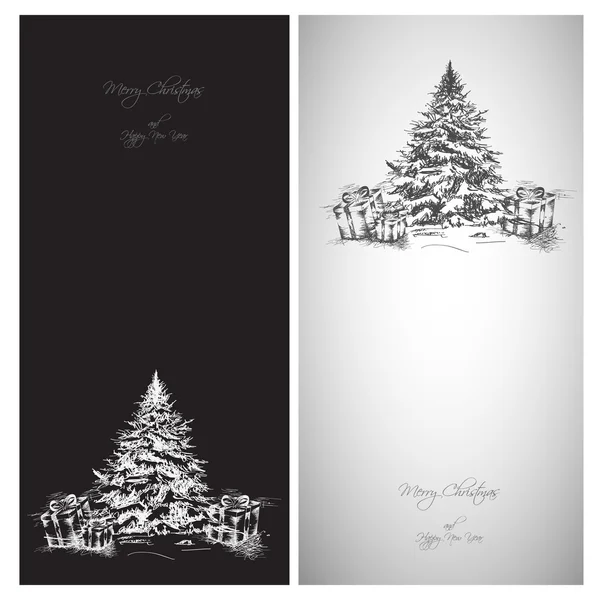 Arbre de Noël — Image vectorielle