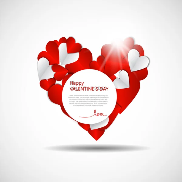 Valentines day background — Stock Vector