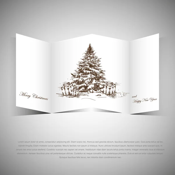 Concept de carte de Noël — Image vectorielle