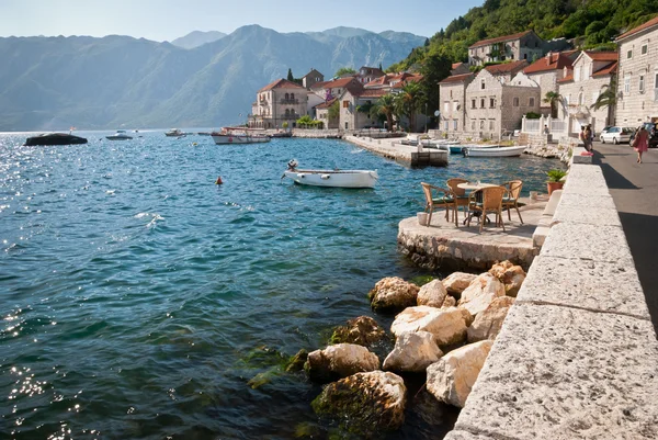La ciudad de Perast, Montenegro — Foto de Stock