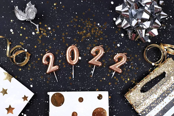 Bonne Année 2022 Décorations Noël Cartes Vœux Bannière Affichage Personnalisation — Photo