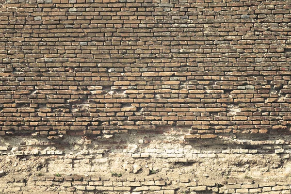 Eski Kalenin Tuğla Duvar Dokusu Tasarımınız Için Klasik Gerçek Arkaplan — Stok fotoğraf