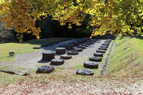 Tempelruin Dacian Fästning Orastie Berg Sarmizegetusa Regia Rumänien Unesco Världsarv — Stockfoto